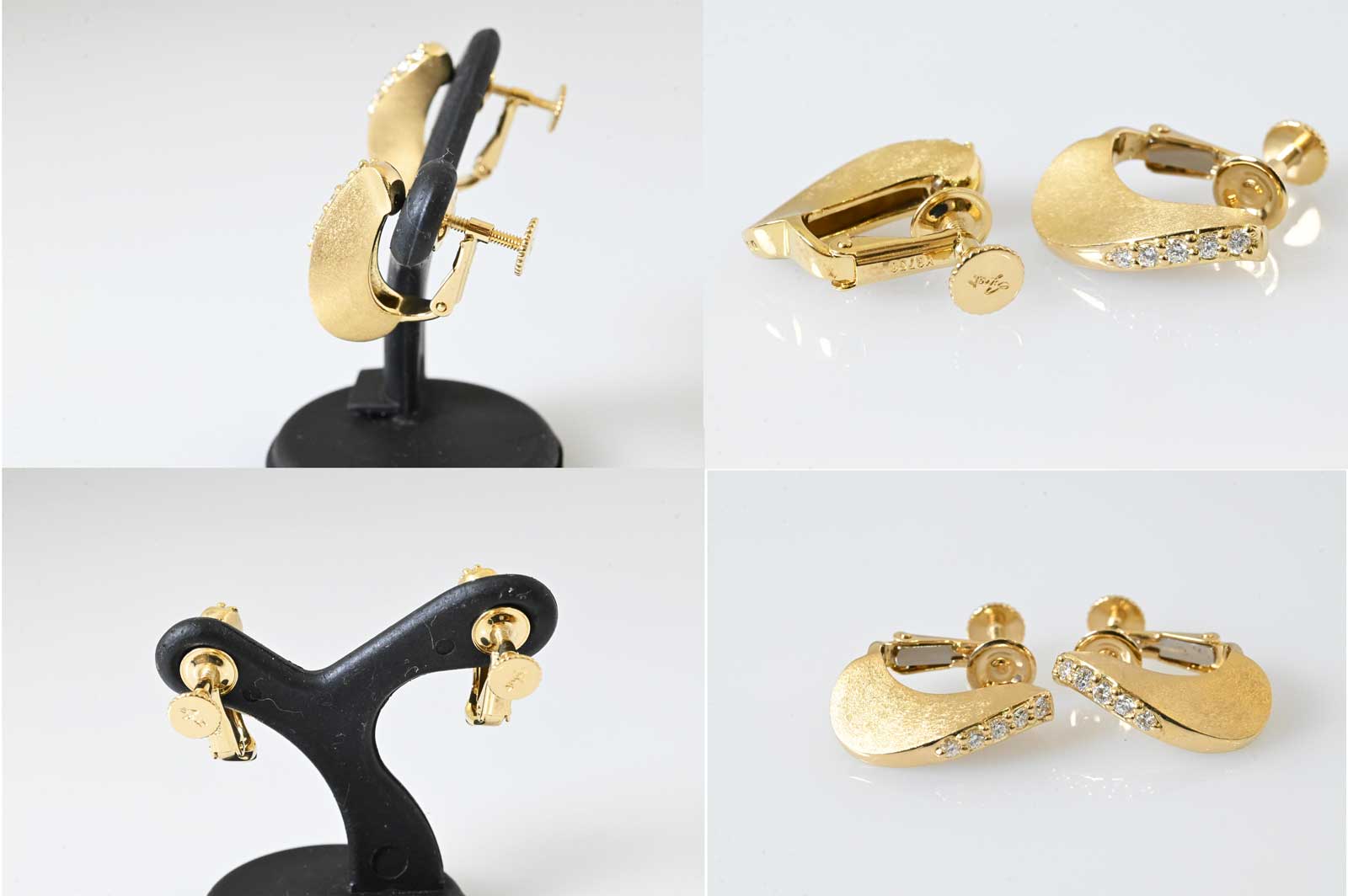 ジュネ K18YG イエローゴールド ダイヤ 0.20ｃｔ イヤリング レディース ブランドジュエリー 7131