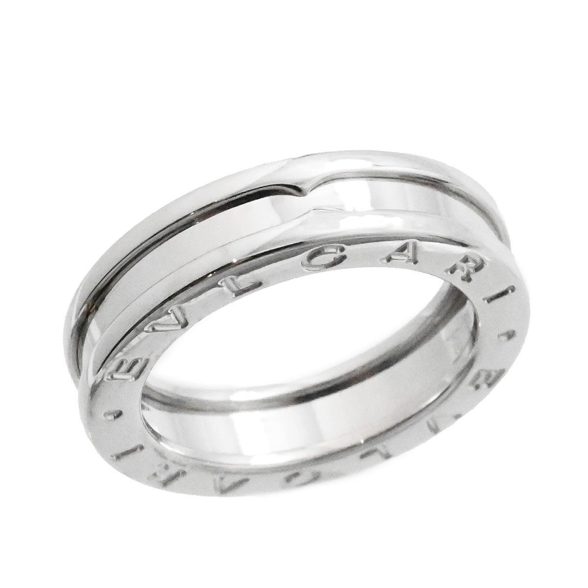 ブルガリ BVLGARI 750WG ホワイトゴールド ビーゼロワンリング XS 1バンド B-ZERO1レディース サイズ49  3620