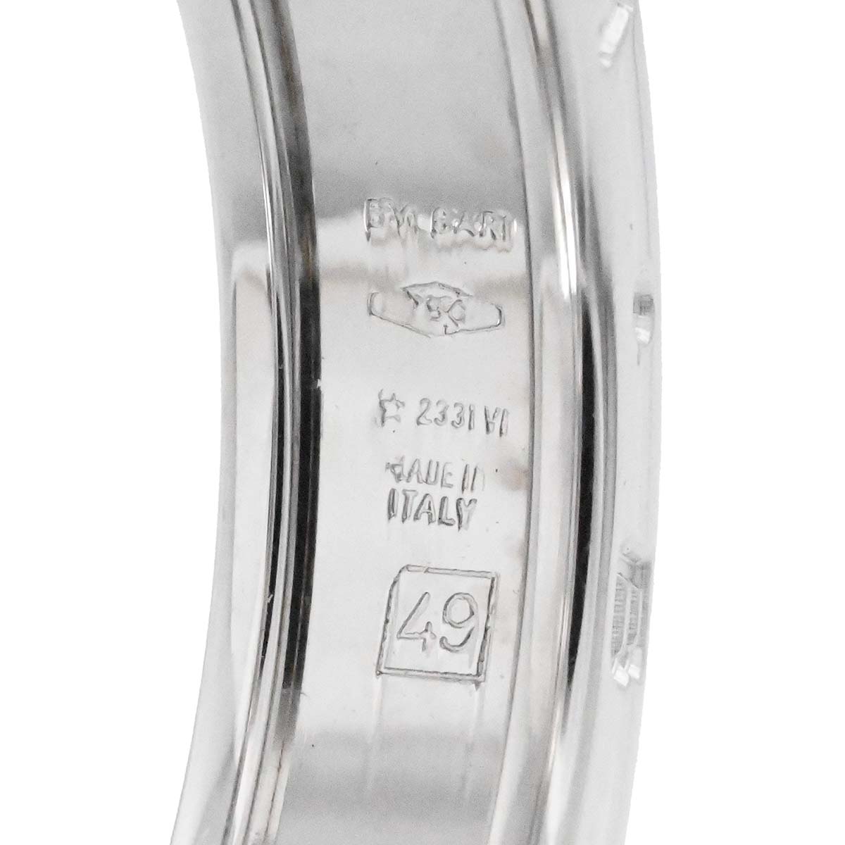 ブルガリ BVLGARI 750WG ホワイトゴールド ビーゼロワンリング XS 1バンド B-ZERO1レディース サイズ49  3620