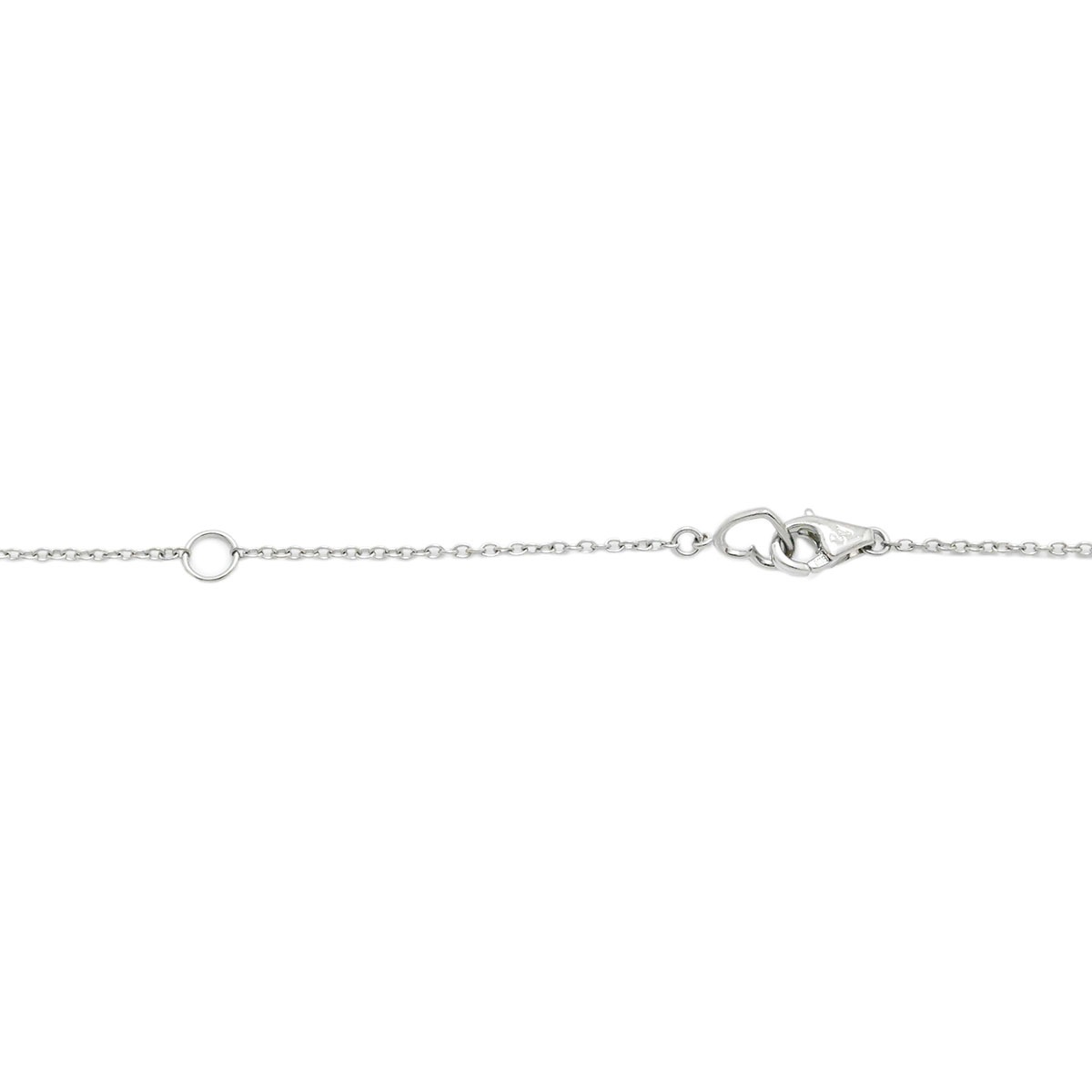 ポンテヴェッキオ Ponte Vecchio P/V K18WG ホワイトゴールド ダイヤ0.25ct フラワーモチーフ ネックレス レディース  3901