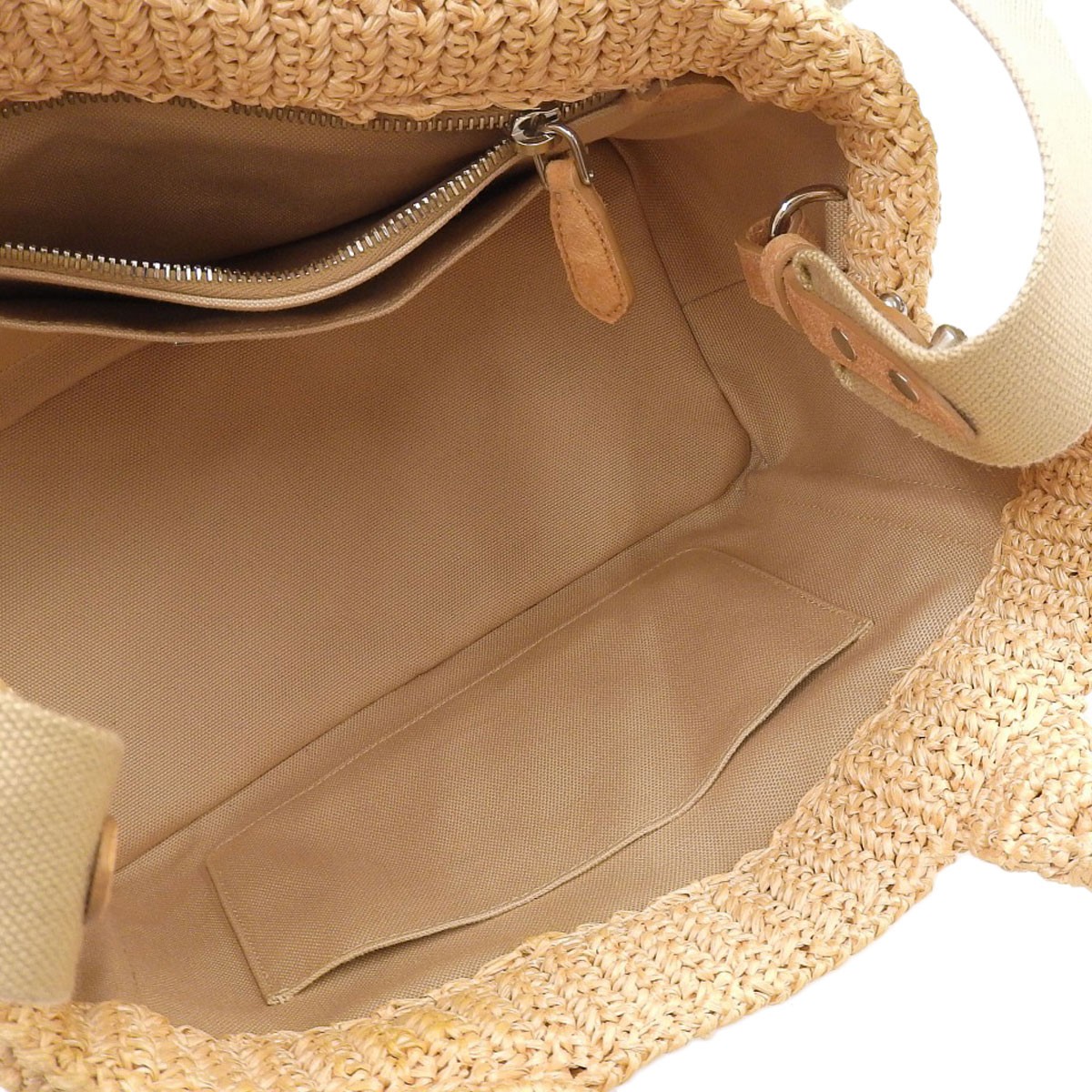 PRADA カナパ　ラフィア 2way プラダ PRADA カナパ 2WAYトートバッグ ラフィア RAFIA POIS