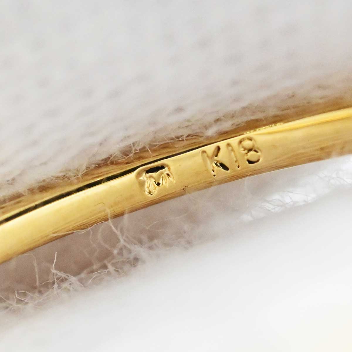 ミキモト MIKIMOTO K18YG イエローゴールド パール ダイア リング 指輪 1２号 アクセサリー レディース  3367