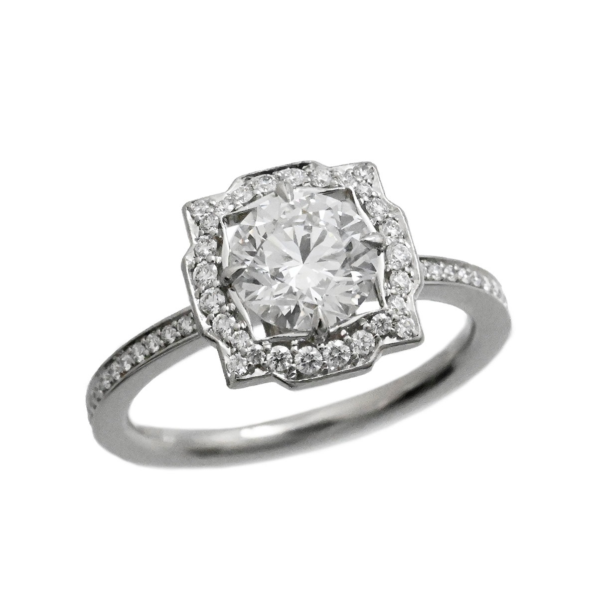 ハリーウィンストン HARRY WINSTON HW Ｐt950 ダイヤ0.73ct ベルエンゲージメント ソリテールリング ダイヤリング サイズ5号 レディース 3672