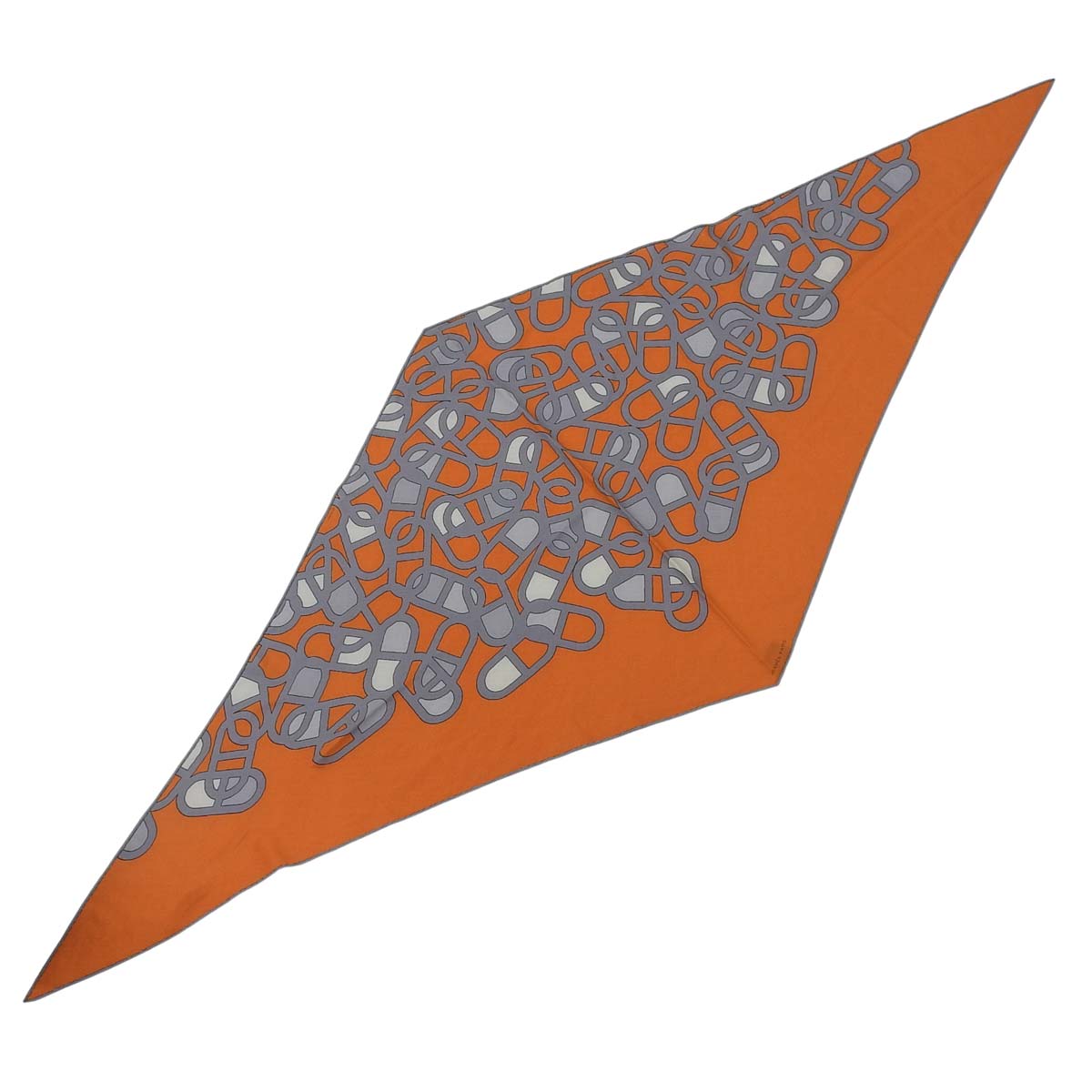 エルメス HERMES ロサンジュ GM スカーフ カシミヤ シルク混 オレンジ