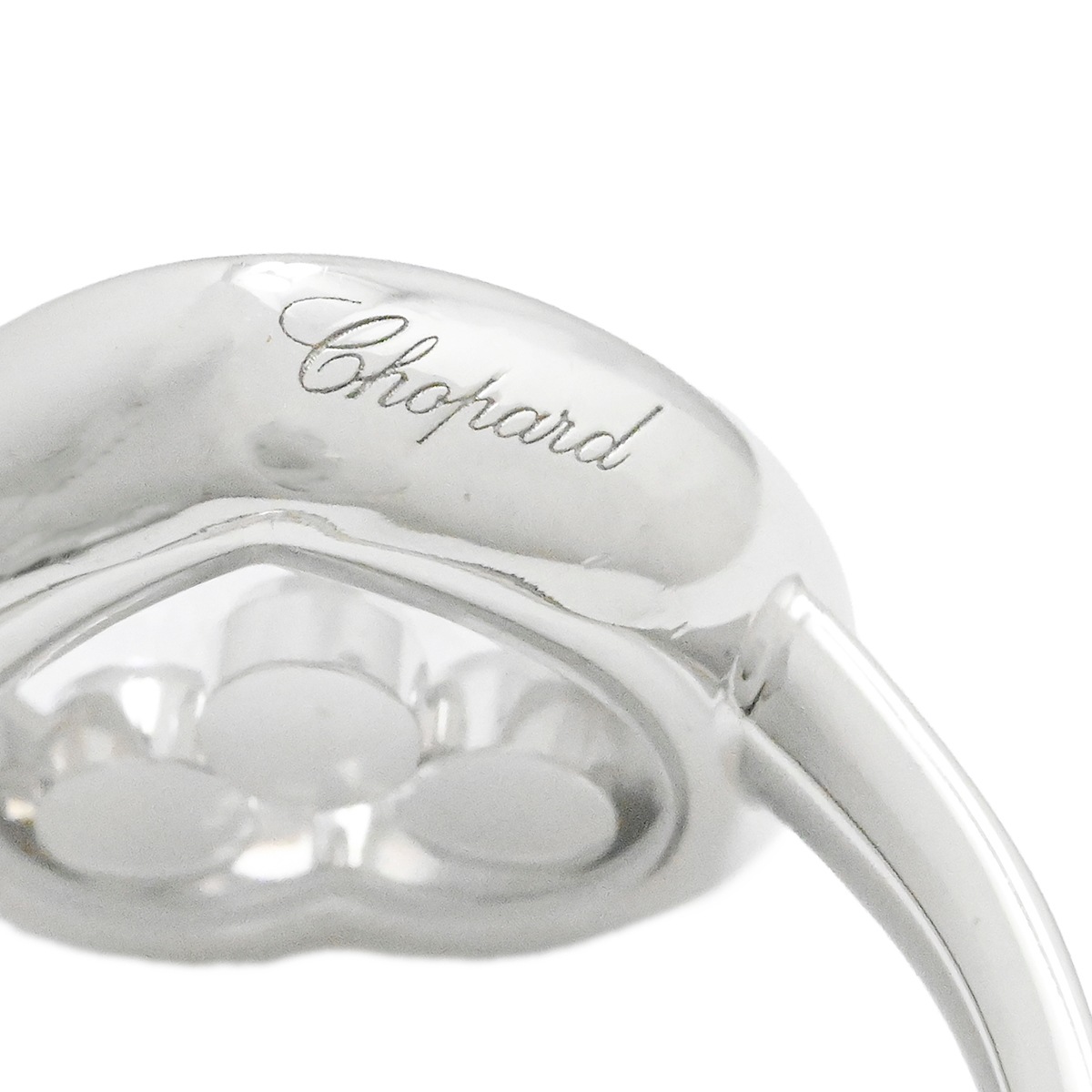 ショパール CHOPARD 750WG ホワイトゴールド ハッピーダイヤモンドlリング ダイヤ3P サイズ51 レディース  2015