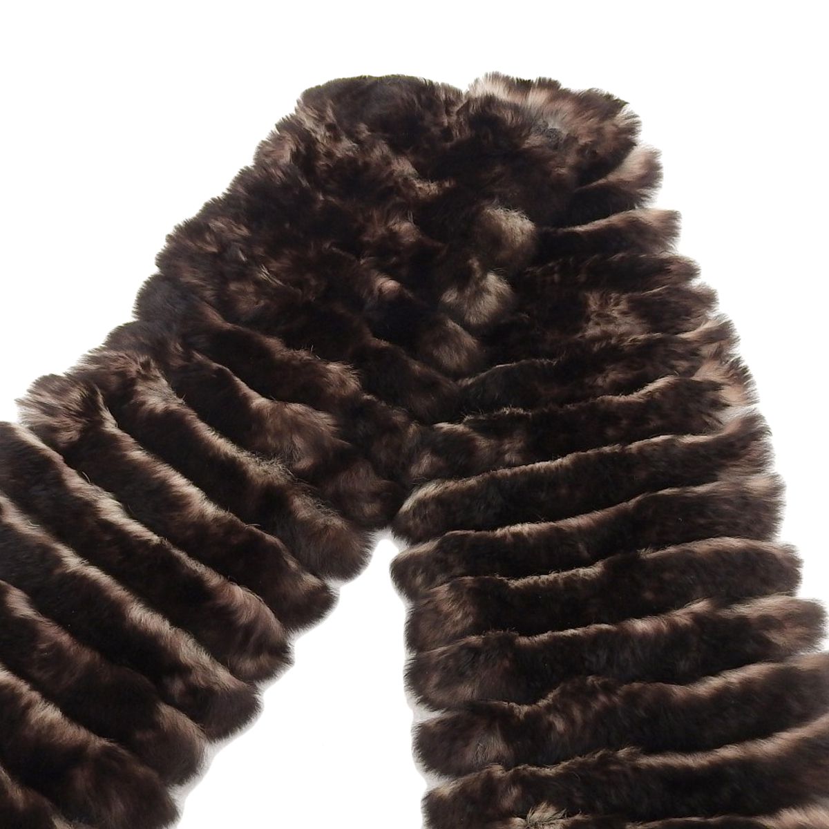 シャネル CHANEL ラパンマフラー ココマーク 秋冬 オリラグ カシミア ダークブラウン レディース 4141