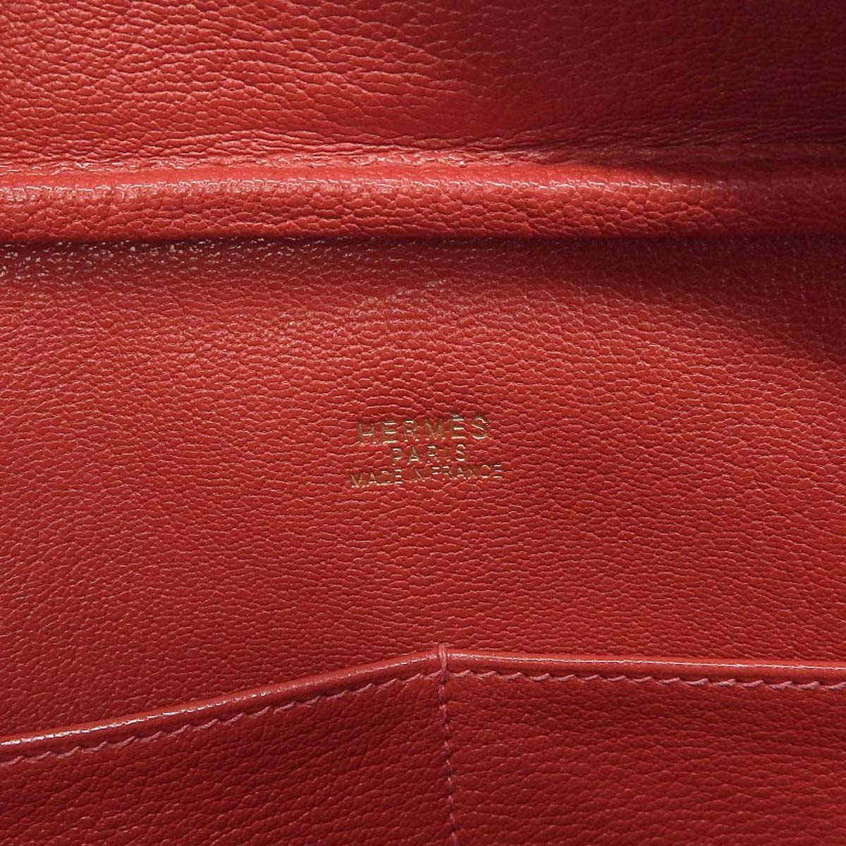 エルメス HERMES プリュム28 ハンドバッグ ヴォーエプソン レッド系 ゴールド金具 レディース □H刻印 4633