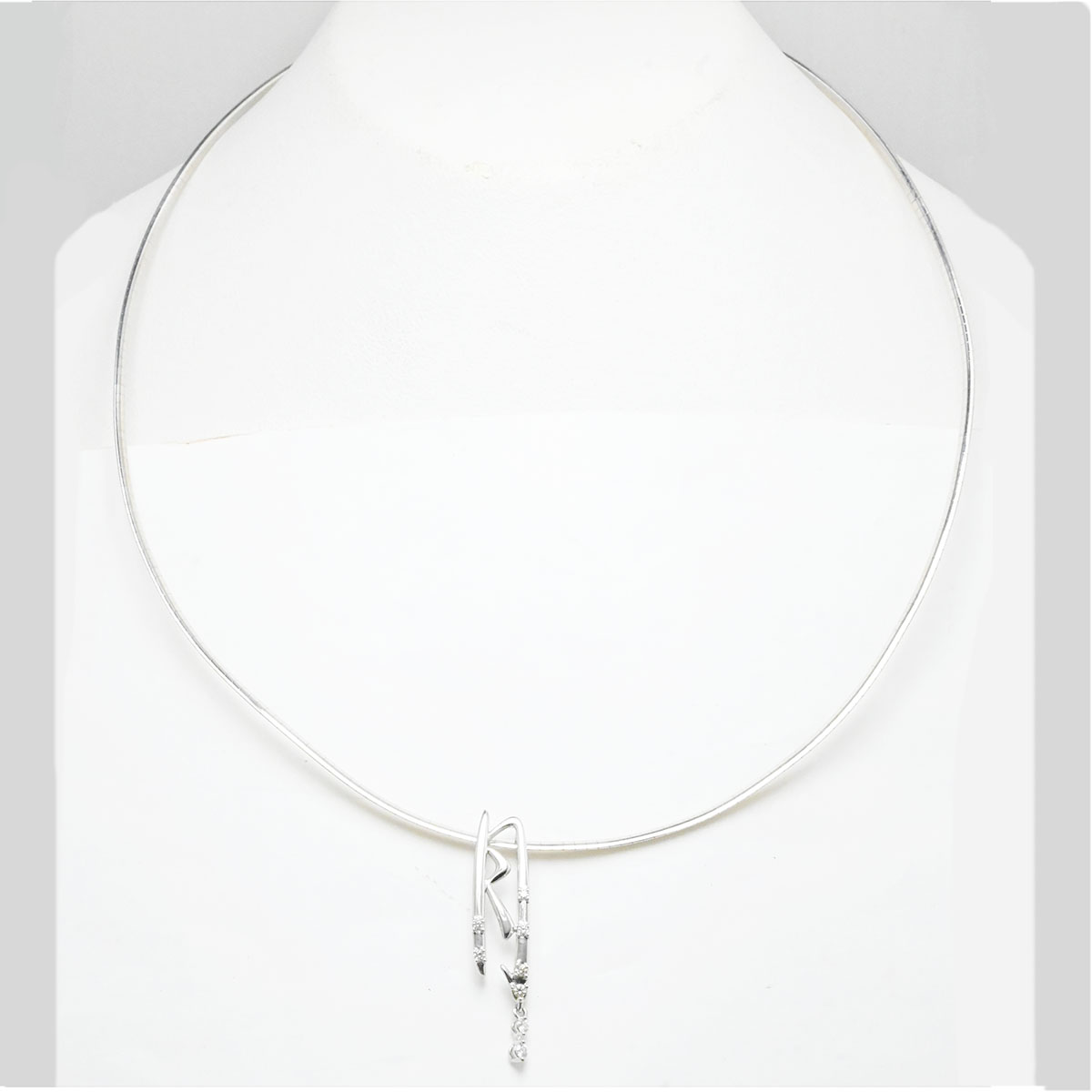 タサキ TASAKI K18WG K18YG ホワイトゴールド×イエローゴールド ダイヤモンド リバーシブル オメガネックレス レディース  3904