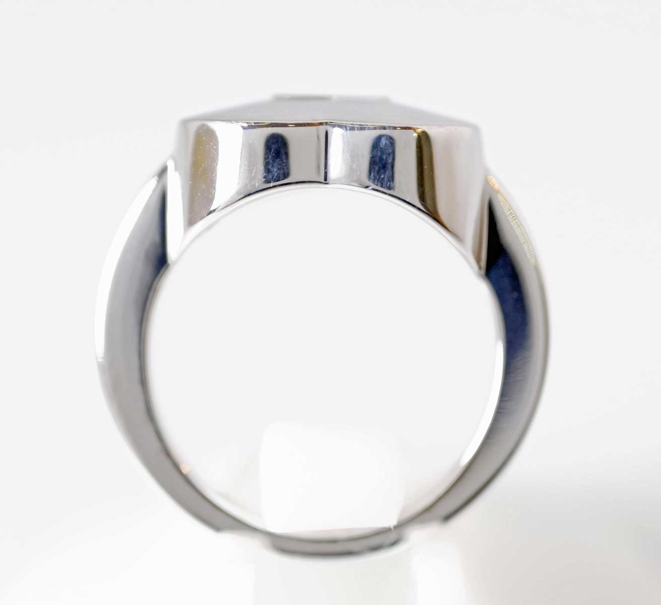 ショパール chopard 750ＷG ホワイトゴールド ハッピーダイヤモンド ハート ダイヤ1P リング 11号 7769