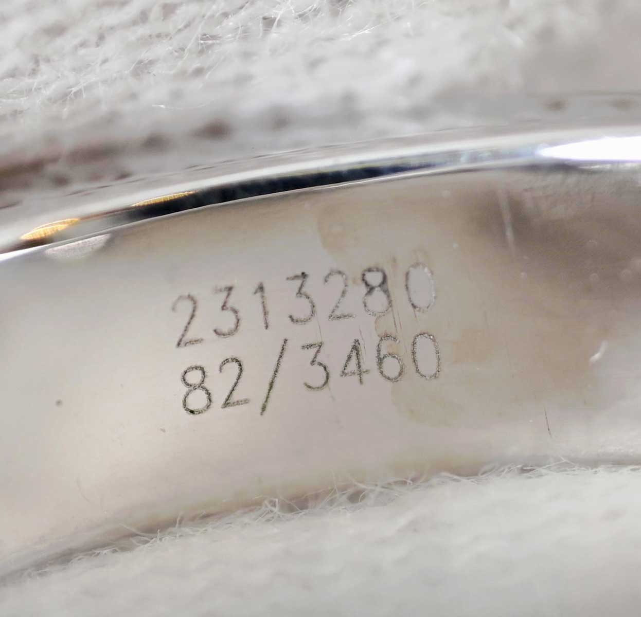 ショパール chopard 750ＷG ホワイトゴールド ハッピーダイヤモンド ハート ダイヤ1P リング 11号 7769