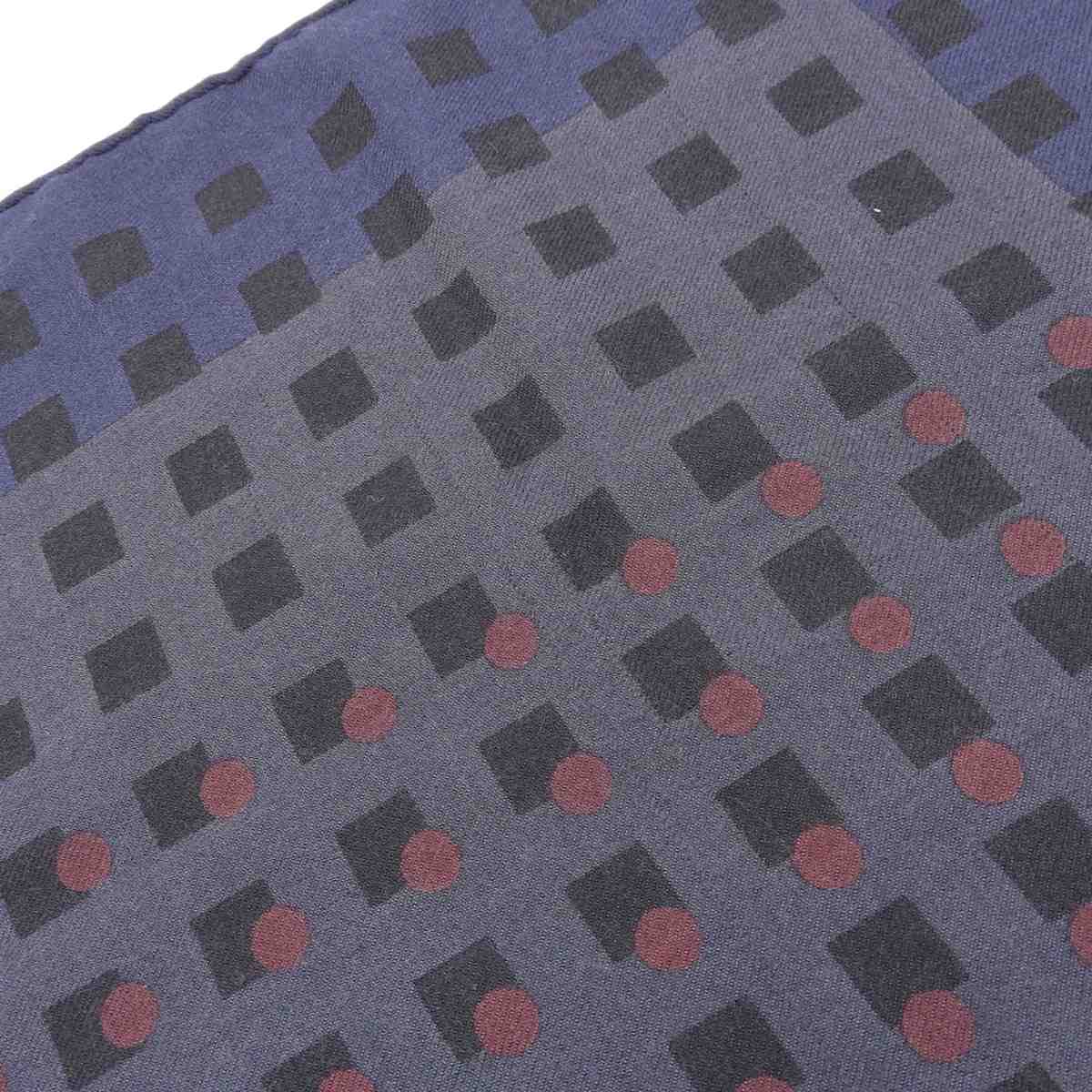 エルメス HERMES ストール カシミア シルク グレー ブラック ネイビー レディース 8780