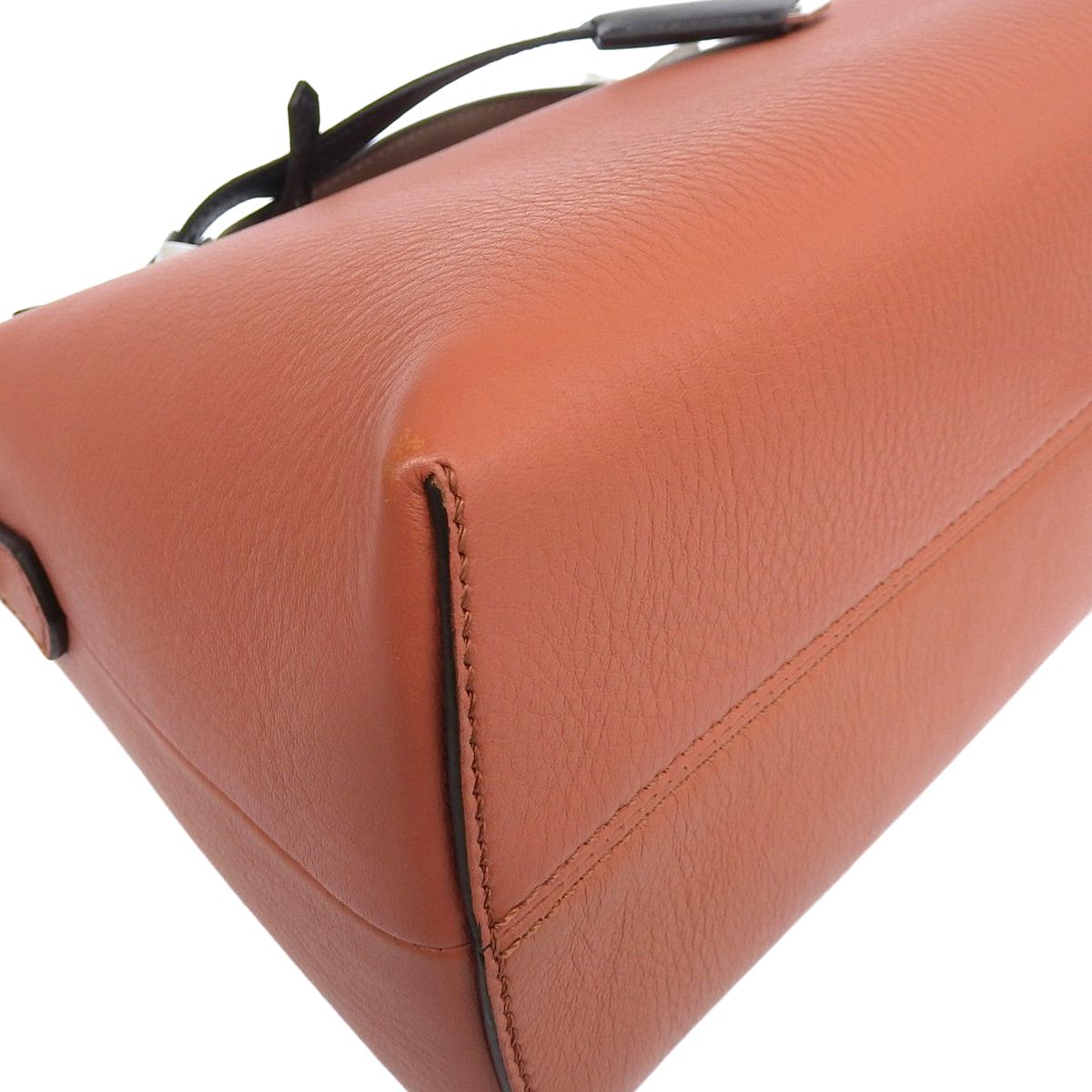 美品】フェンディ バイザウェイ ミディアム 2WAY ベージュ×オレンジ