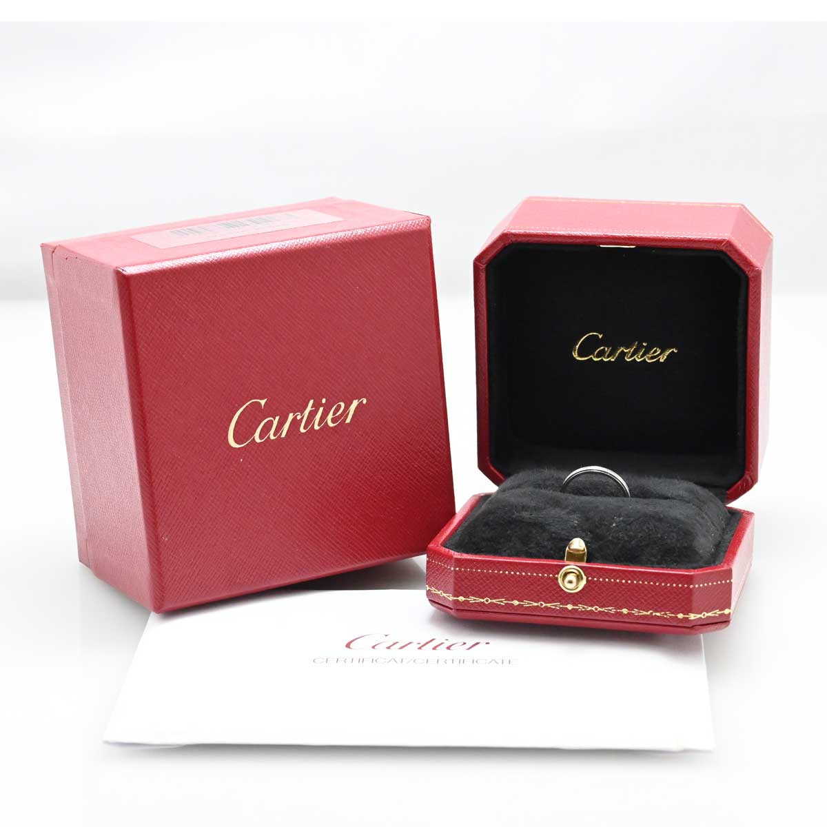 カルティエ CARTIER PT950 プラチナ ダムールウエディング フルダイヤエタニティリング サイズ49 レディース  3487