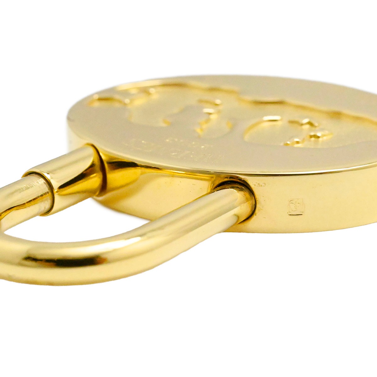 エルメス HERMES カデナ 2003限定 地中海 チャーム キーホルダー バックチャーム ゴールド レディース メンズ  3896