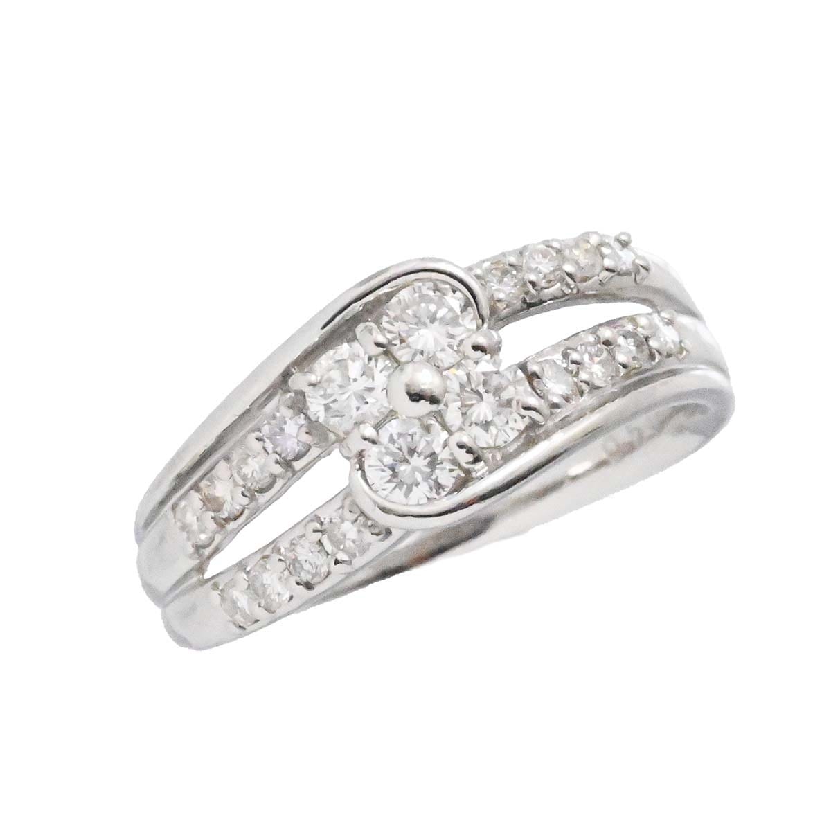 T*e様 pt900 0.50 ダイヤモンドリング pt900 0.50ct ダイヤモンド リング 17号 エタニティリング