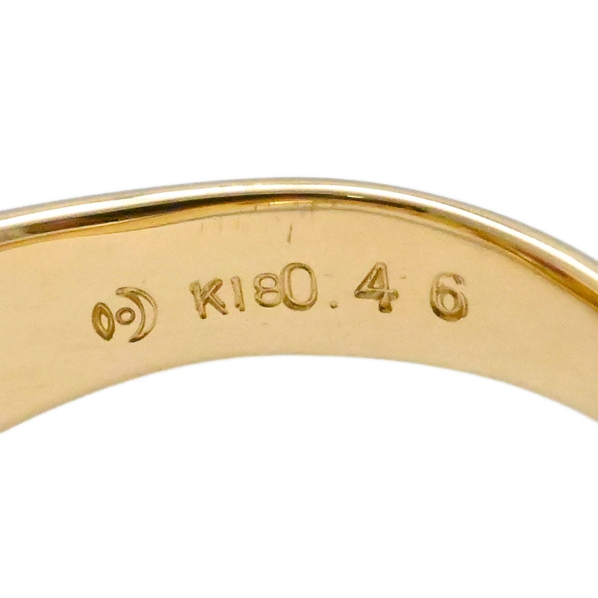 タサキ TASAKI K18YG イエローゴールド ルビー ダイヤ 0.46ct 0.35ct リング 16号 レディース  3678