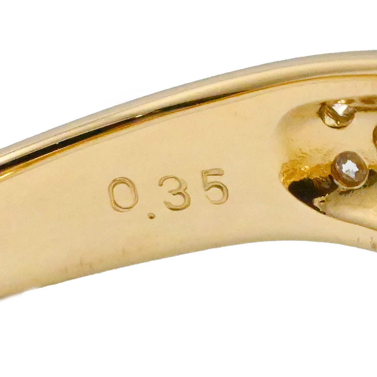 タサキ TASAKI K18YG イエローゴールド ルビー ダイヤ 0.46ct 0.35ct リング 16号 レディース  3678