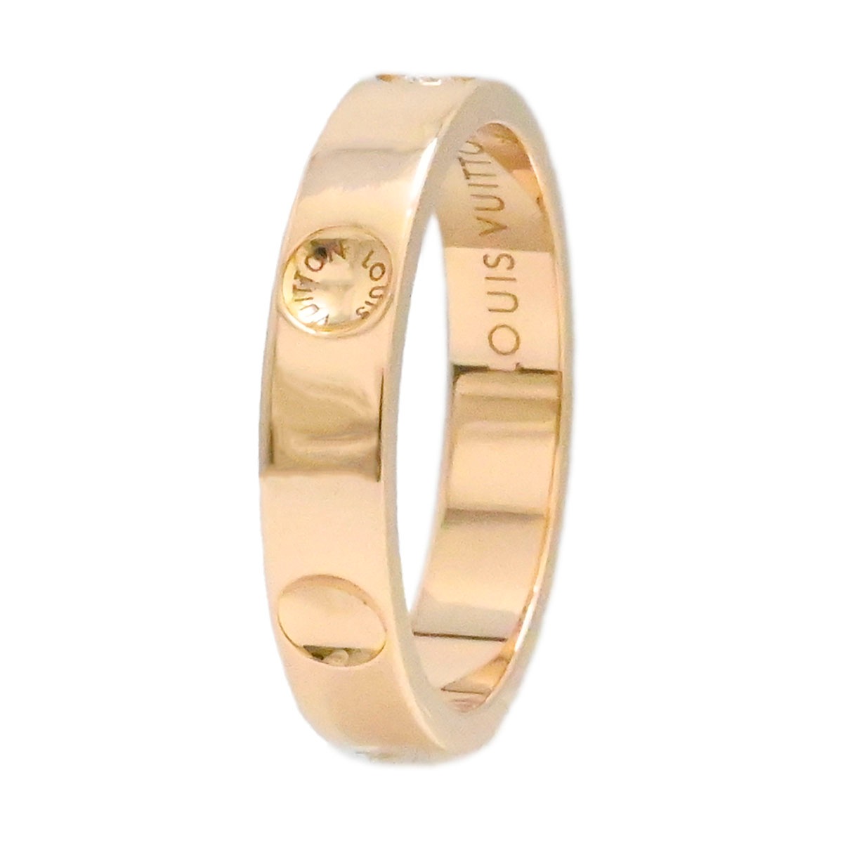 ルイヴィトン LOUIS VUITTON 750PG K18PG ピンクゴールド アリアンスアンプラントリング ダイヤ0.02ct 指輪 サイズ49 レディース  3861