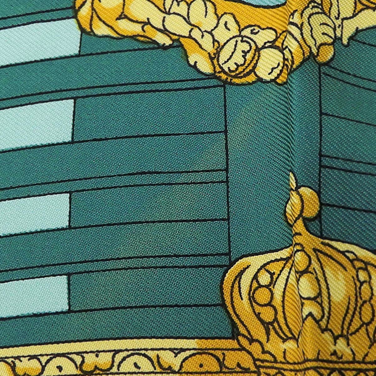 エルメス HERMES カレ90 スカーフ VUE DU GALERE LA REALE クィ－ンの