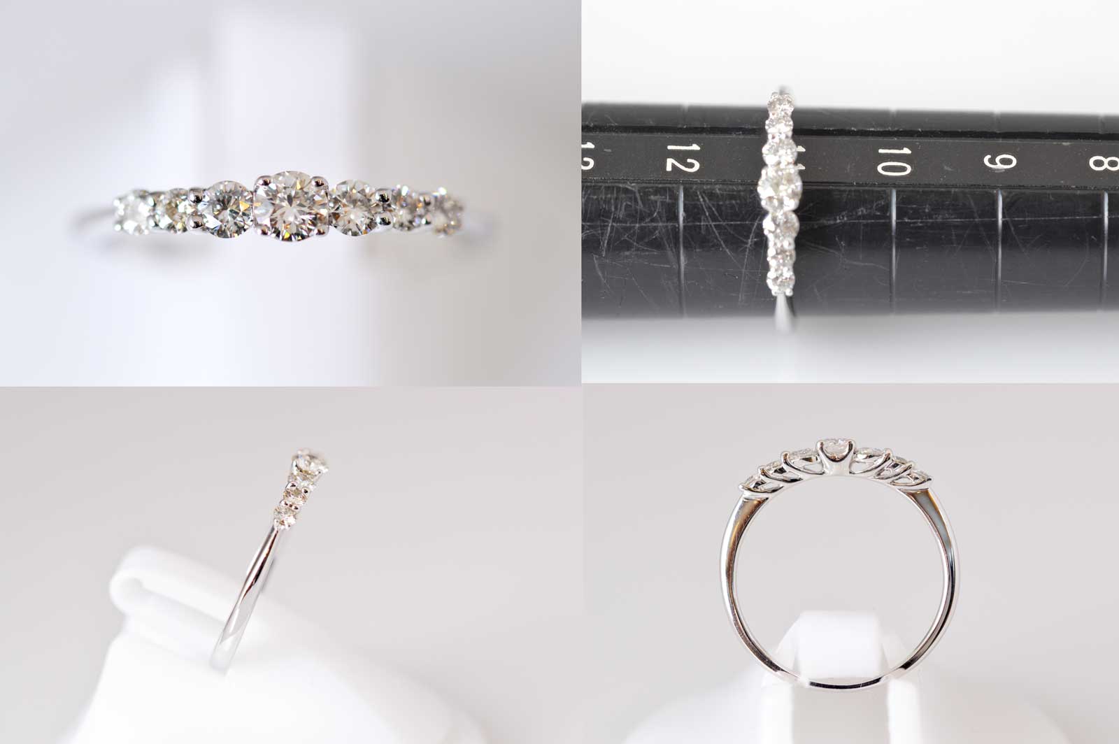 ジュエリー ノンブランド K18WG ホワイトゴールド ダイヤ0.42ct 