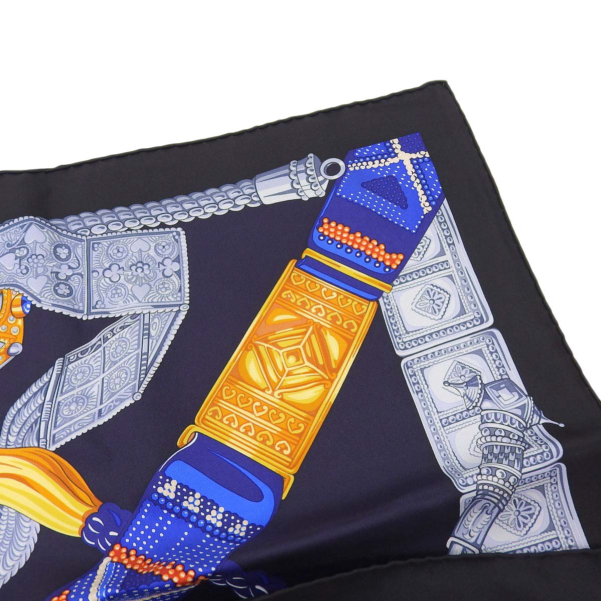 エルメス HERMES スカーフ カレ90 Ceintures et Liens ベルトと紐 シルク100％ マルチカラー レディース 4327