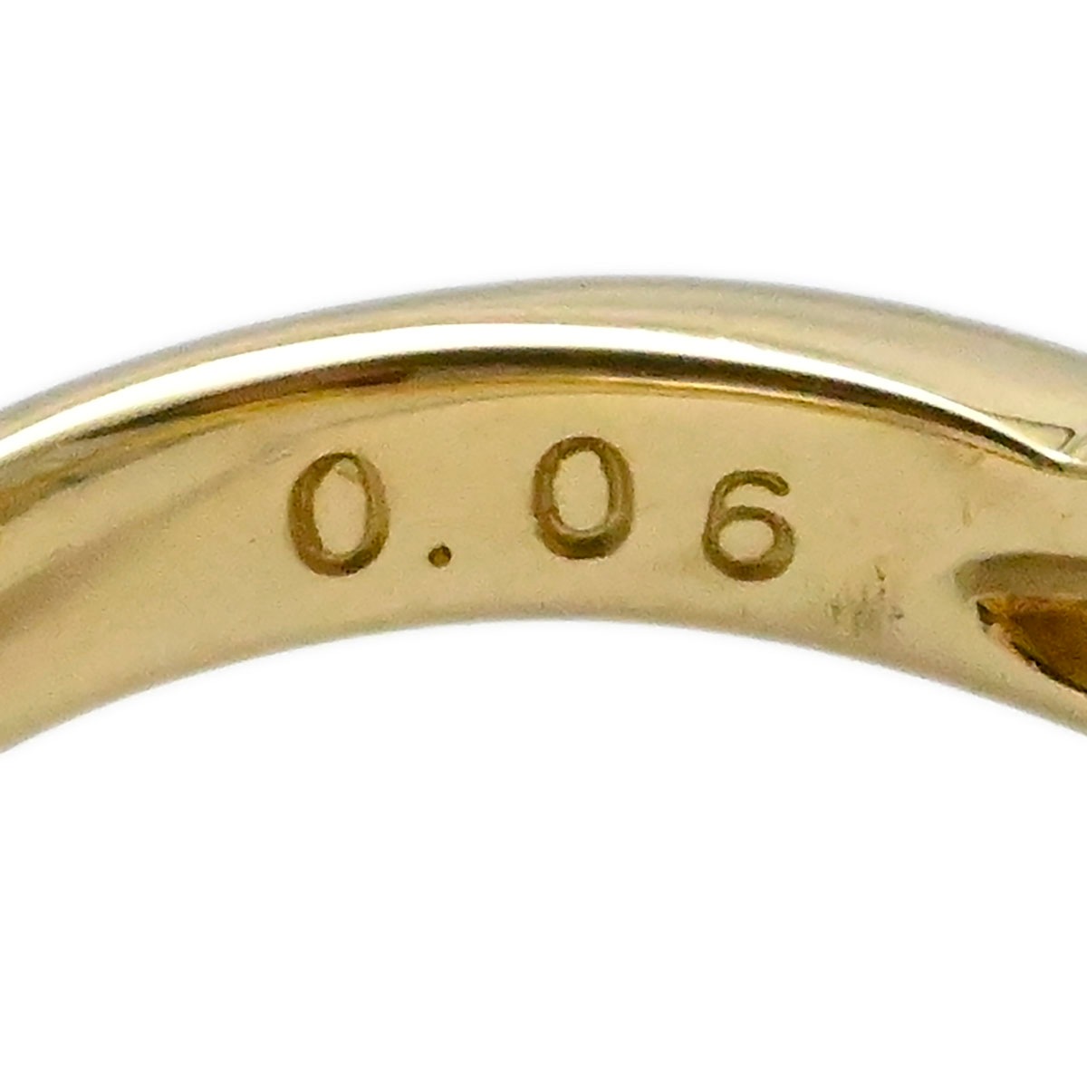 タサキ TASAKI K18YG イエローゴールド ガーネット ダイヤ0.06ct リング 9号 レディース  3679