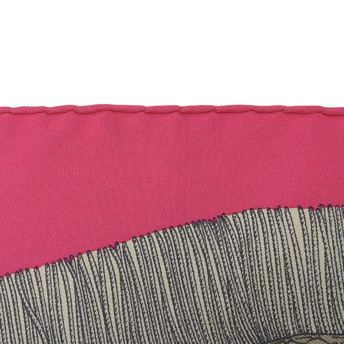 エルメス HERMES カレ90 Poste et Cavlerie サーベルの飾り袋 スカーフ シルク ピンク×ネイビー レディース 4725