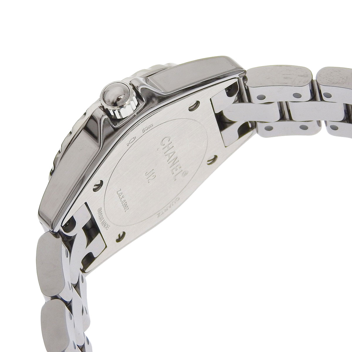 シャネル CHANEL J12 ダイヤモンド 8P 腕時計 クォーツ クロマティック レディース H3401 8647