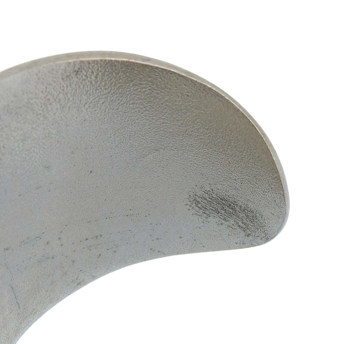 シャネル CHANEL シャネルロゴ ココマーク バングル ブレスレット メタル シルバー レディース 99A くりぬき幅広 4534