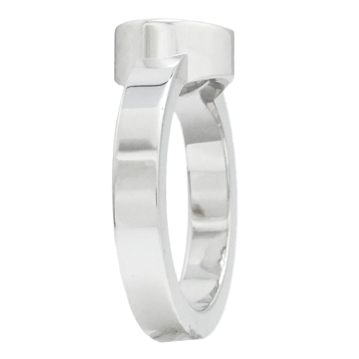 ショパール CHOPARD 750WG K18WG ホワイトゴールド ハッピーダイヤモンド ダイヤ1P ハートモチーフダイヤ 指輪 サイズ11 レディース  3863