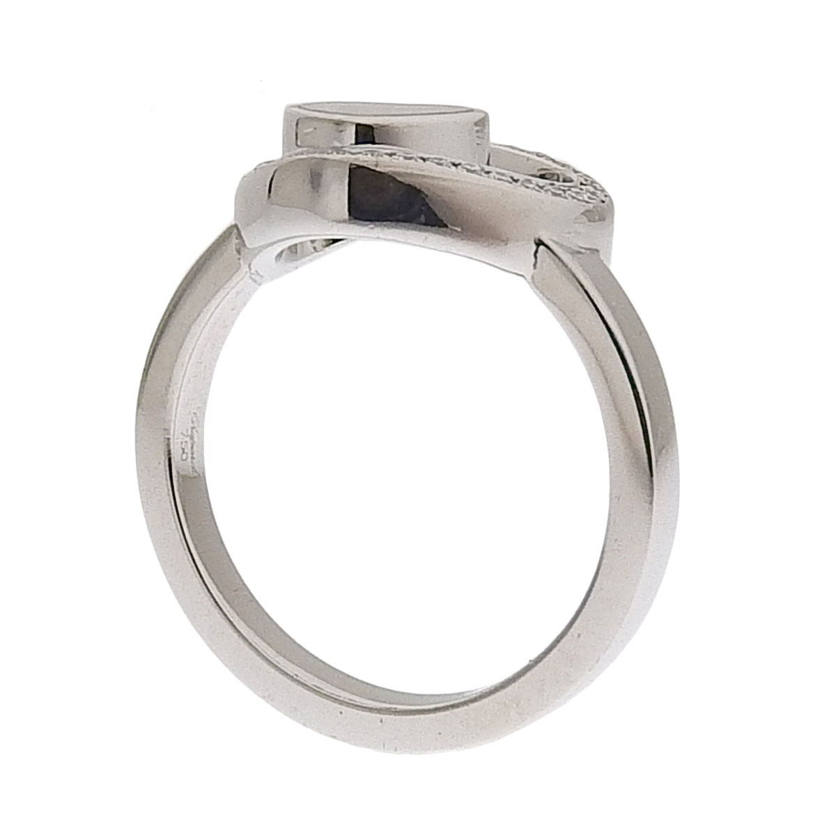 ショパール CHOPARD スプリット ハッピーダイヤモンド リング 指輪 750WG K18WG 9号 レディース 3223395 8649