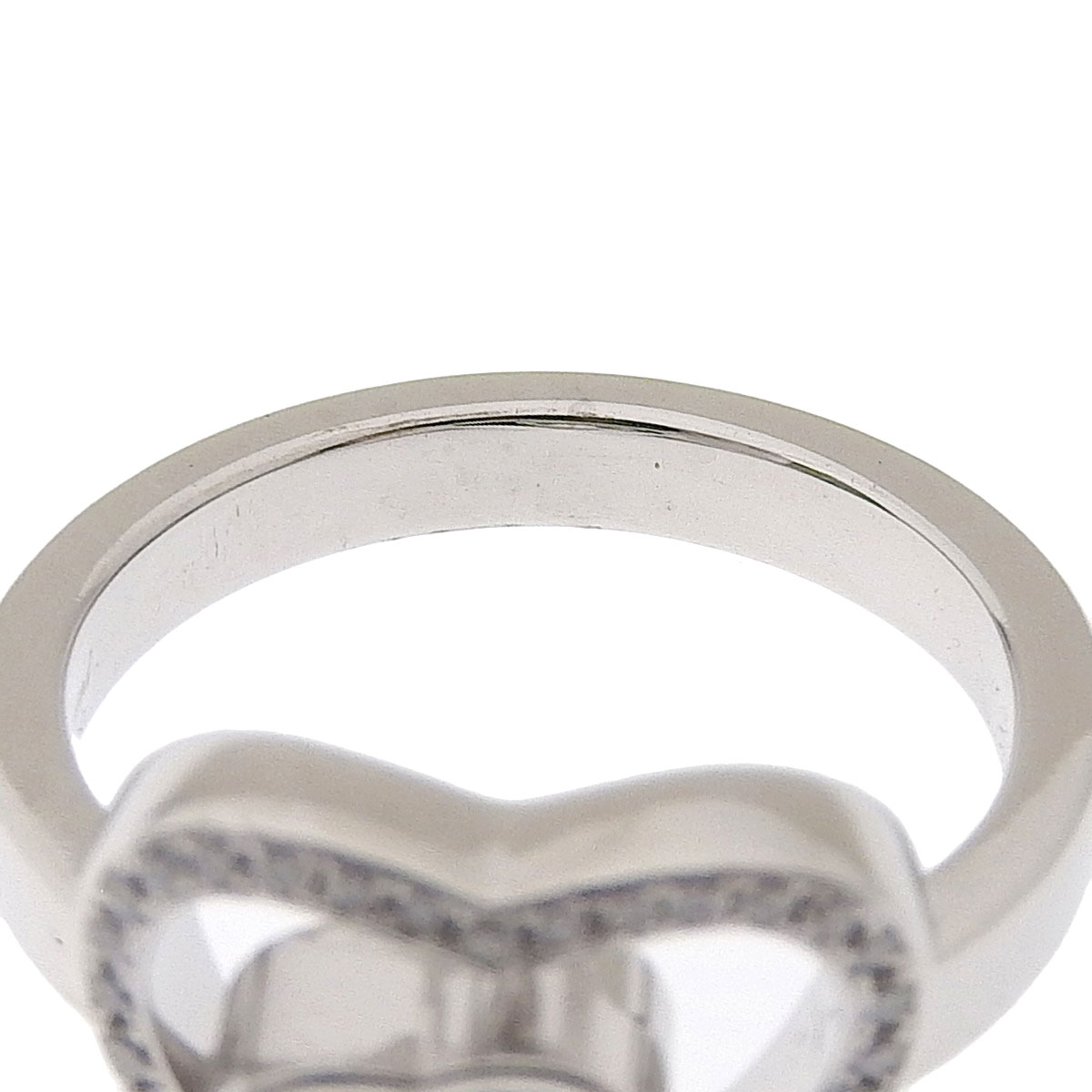 ショパール CHOPARD スプリット ハッピーダイヤモンド リング 指輪 750WG K18WG 9号 レディース 3223395 8649