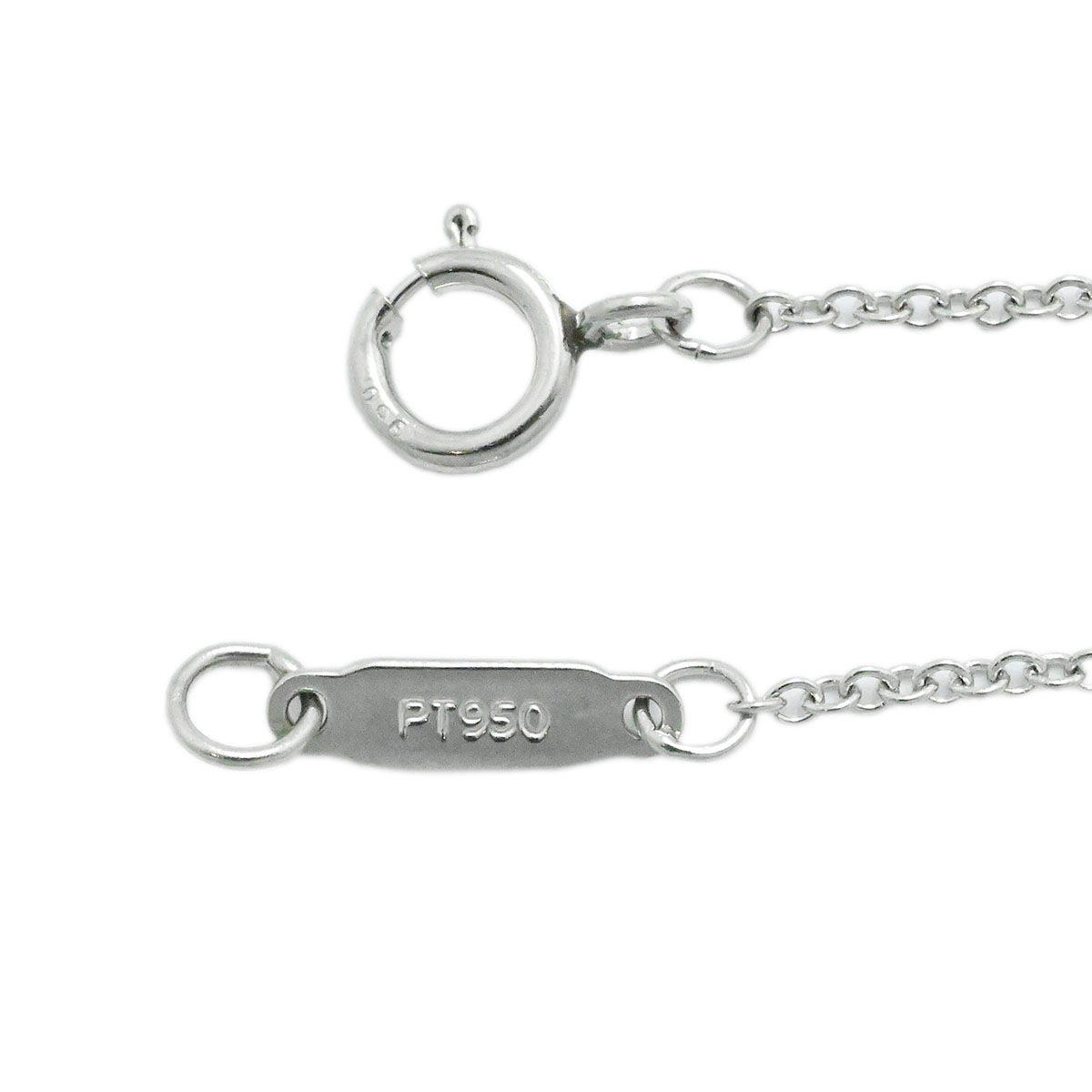 ティファニー TIFFANY & Co. Pt950 プラチナ ソリティアスタッド ダイヤネックレス レディース  3864