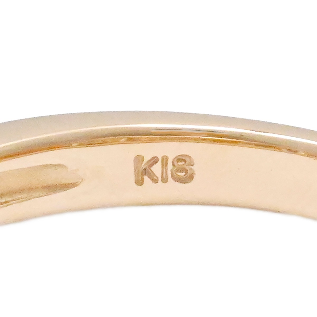 ノンブランド K18PG ピンクゴールド ダイヤ0.40ct ハーフエタニティリング サイズ8 ダイヤモンド レディース  2021