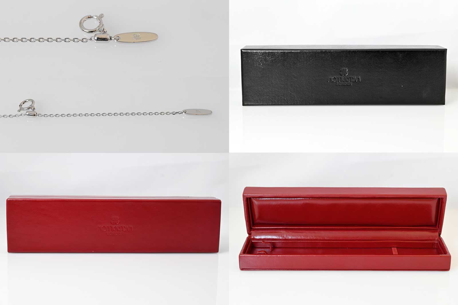 モニッケンダム MONNICKENDAM K18ＷG ホワイトゴールド イングリッシュローズ ダイヤ0.16ct ネックレス ブランドジュエリー 7229