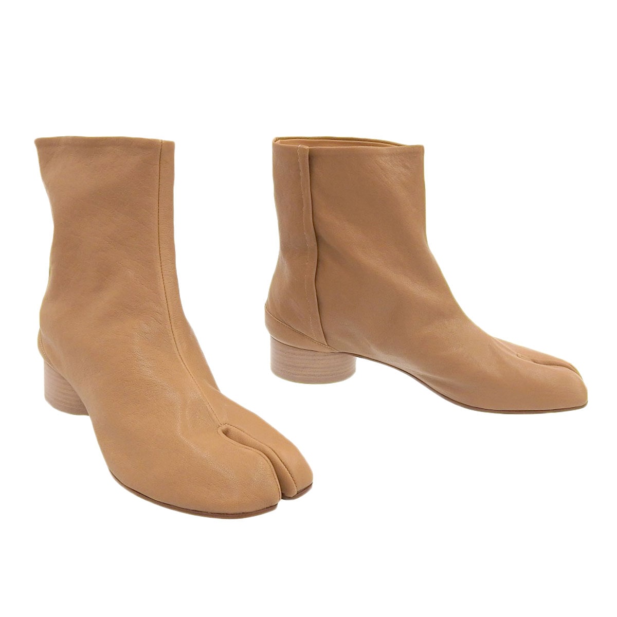 メゾンマルジェラ Maison Margiela タビブーツ 足袋 レザー ブラウン系 41 レディース S58WU0273 8991