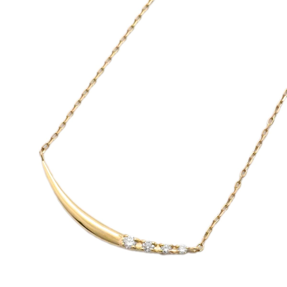 ポンテヴェキオ PONTE VECCHIO K18YG イエローゴールド ダイヤ0.04ct ネックレス レディース  3623