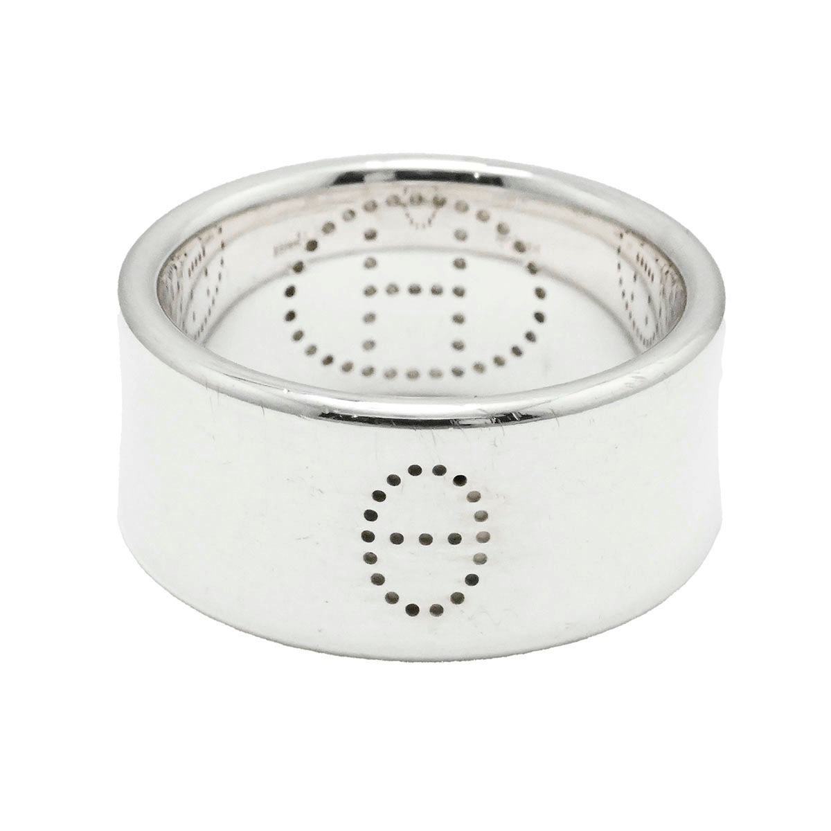 エルメス HERMES SV925 シルバーリング エブリン エクリプス リュバン