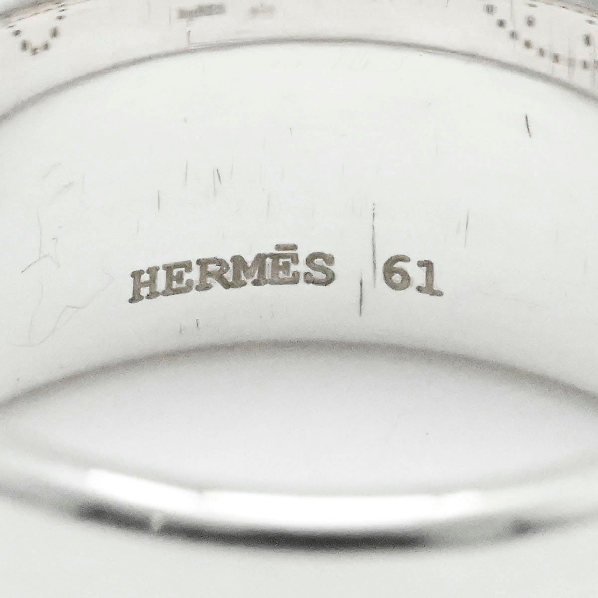 エルメス HERMES SV925 シルバーリング エブリン エクリプス リュバン