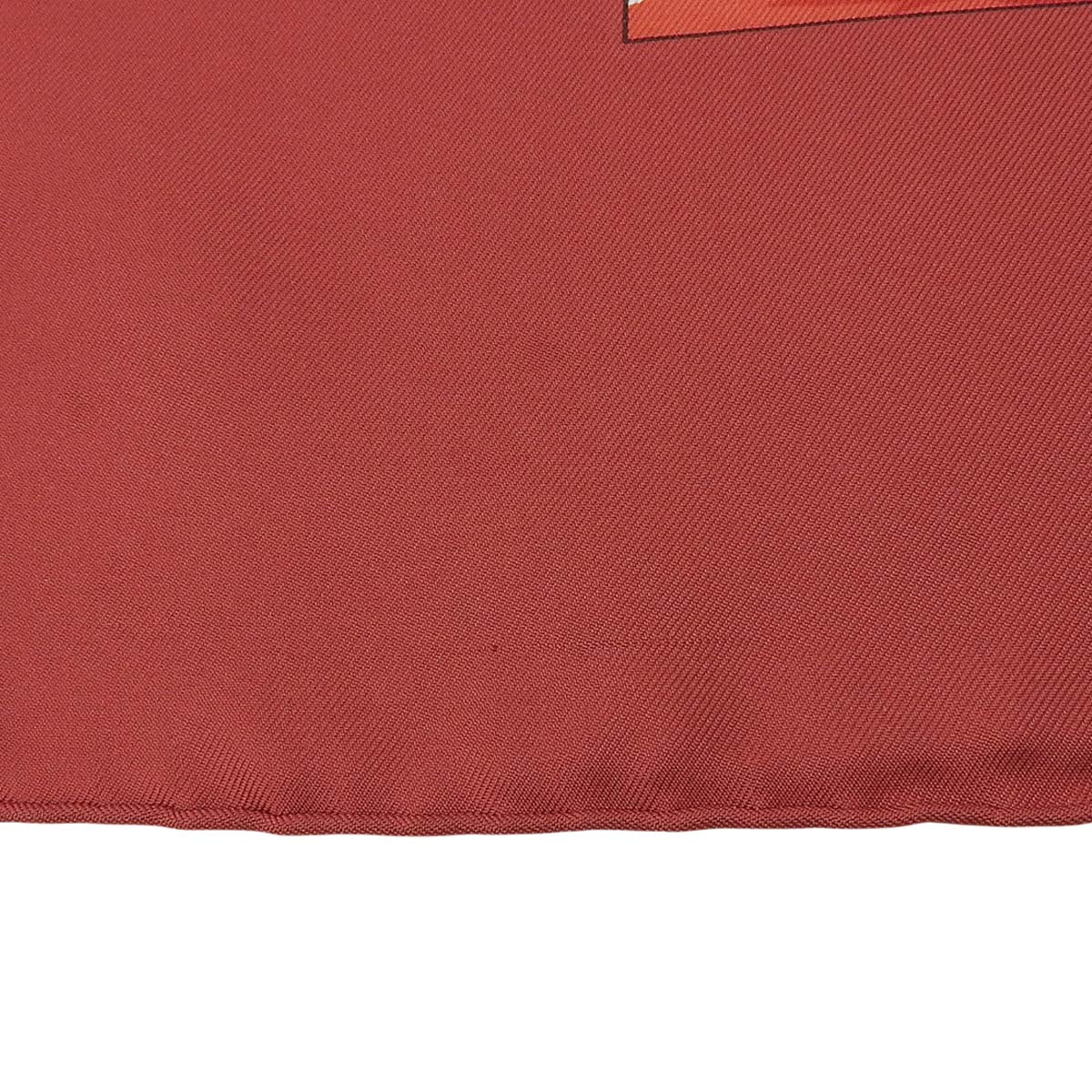 エルメス HERMES カレ90 TURQVERIES EN L’HONNEUR DE MHT1748 ムッシュ・ド・Tのためのトルコ行進曲 レッド×オフホワイト レディース 4728