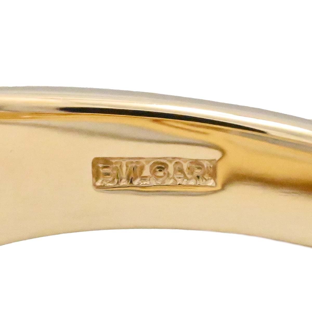 ブルガリ BVLGARI 750YG イエローゴールド ミルキークォーツ アレグラ リング 12号 レディース  3627