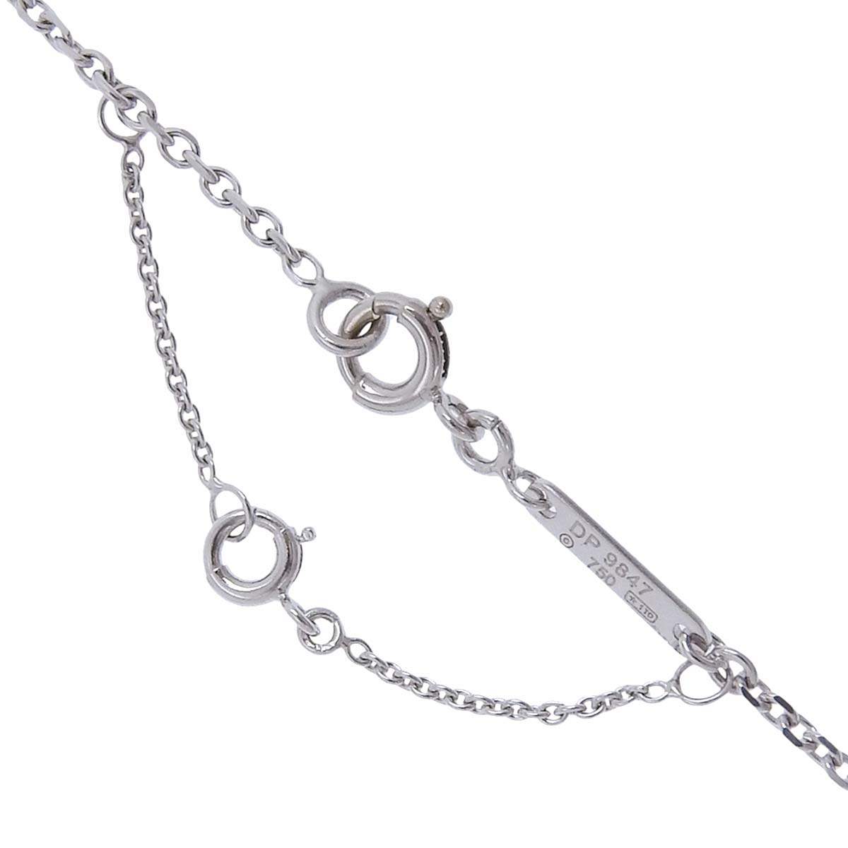 カルティエ CARTIER Cハート ネックレス 750WG K18WG ホワイトゴールド レディース 4729