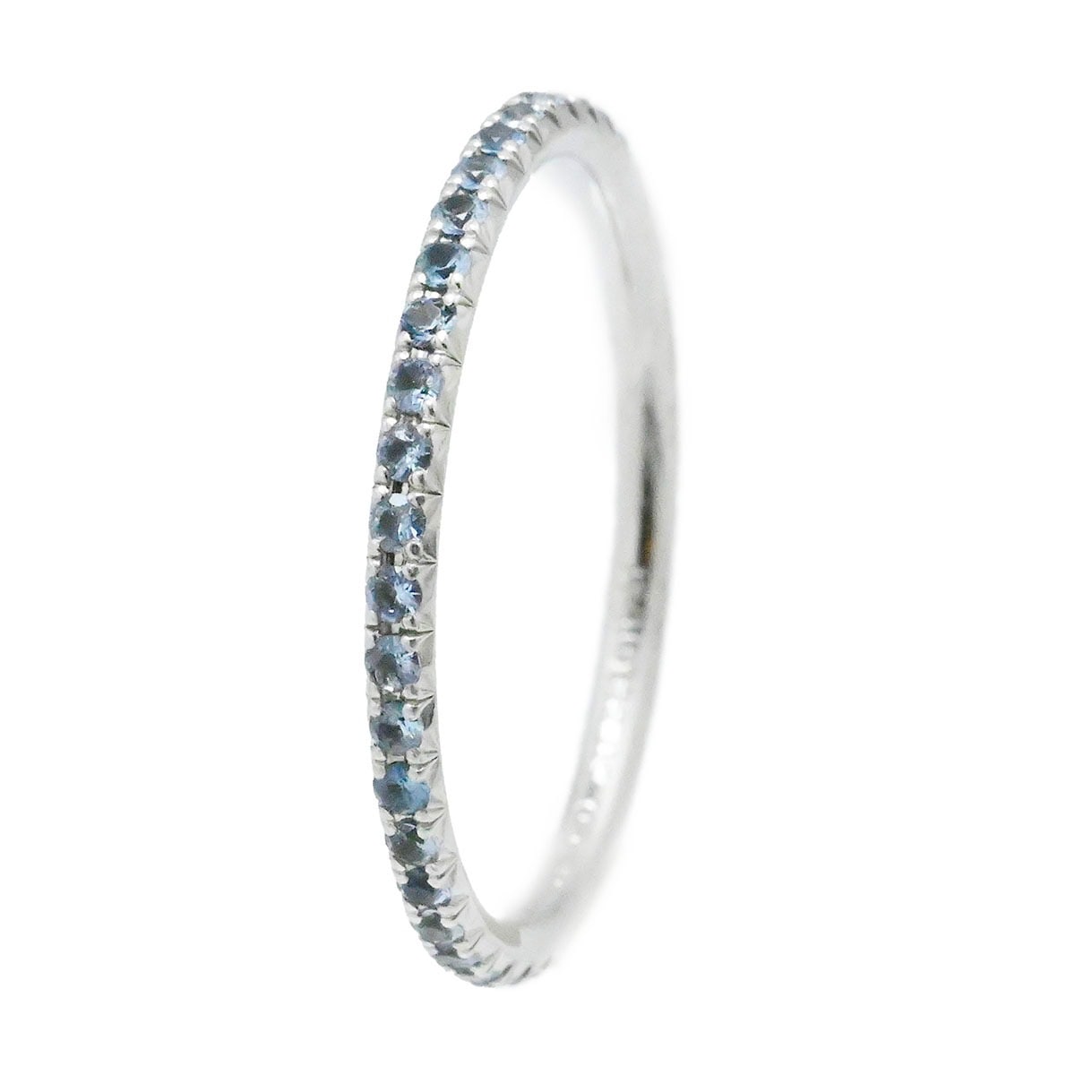 【OB様限定】TIFFANNY&Co ティファニー 750 リング　アクアマリン ティファニー TIFFANY & Co. 750WG ホワイトゴールド メトロ