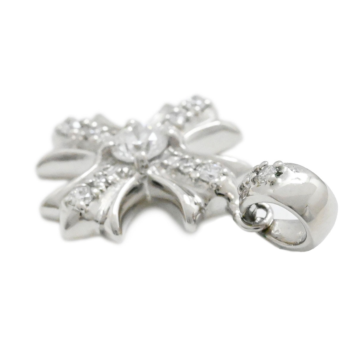 ユキザキ YUKIZAKI ゆきざき Pt900 プラチナ ダイヤ レガリア ペンダントトップ クロス メンズ レディース  3828