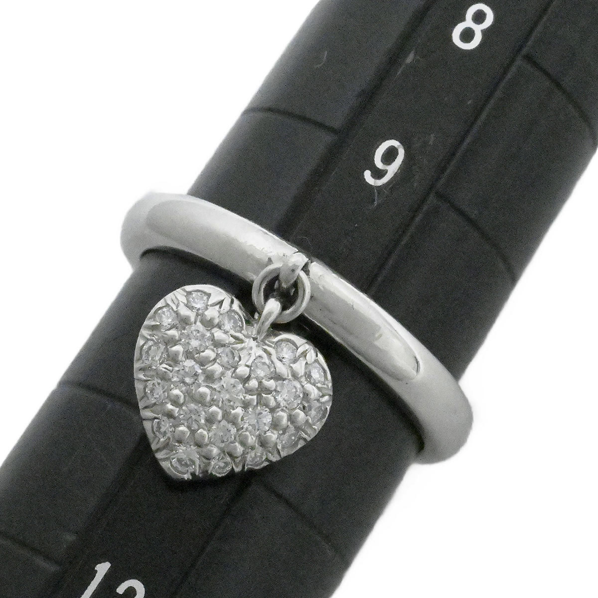 ティファニー TIFFANY & Co. Pt950 ダイヤ プラチナ センチメンタルハート パヴェダイヤ リング サイズ10号 レディース