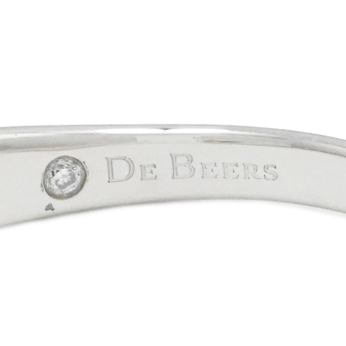 デビアス De Beers PT950 プラチナ ダイヤ0.20ct ダイヤモンドリング 一粒ダイヤ レディース サイズ13号  2024