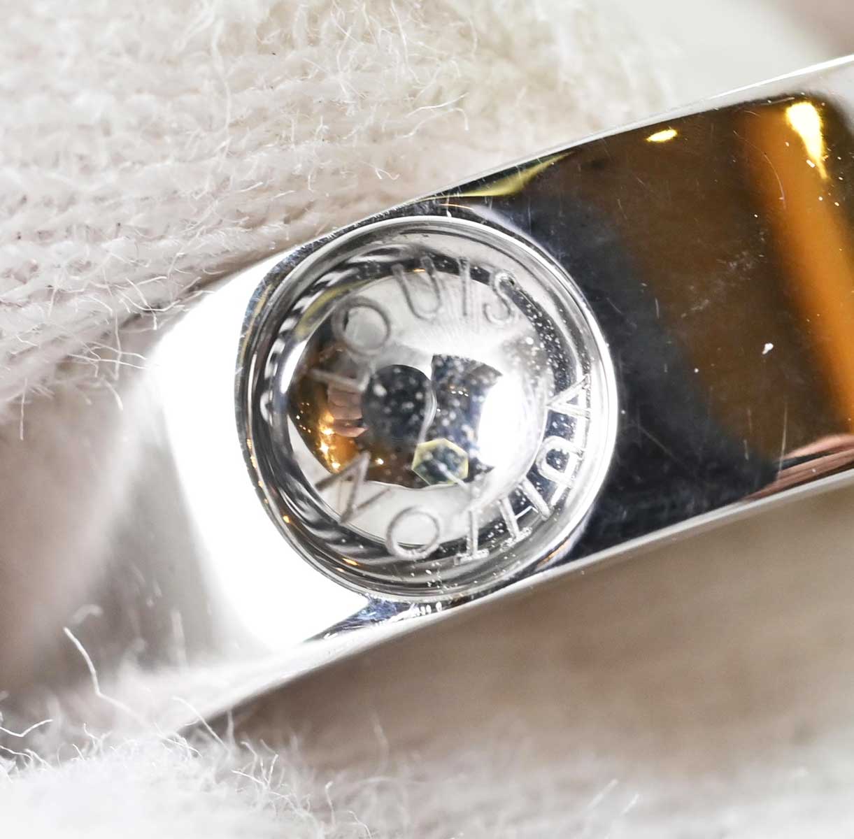 ルイヴィトン LOUIS VUITTON プテットバーグ アンプラントリング ピンクサファイア 1P リング レディース 49号 7789