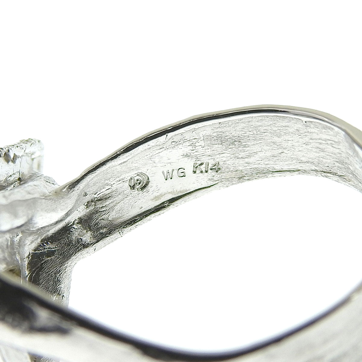 タサキ TASAKI K14ＷG ボルダーオパール リング 指輪 21号 レディース 8454