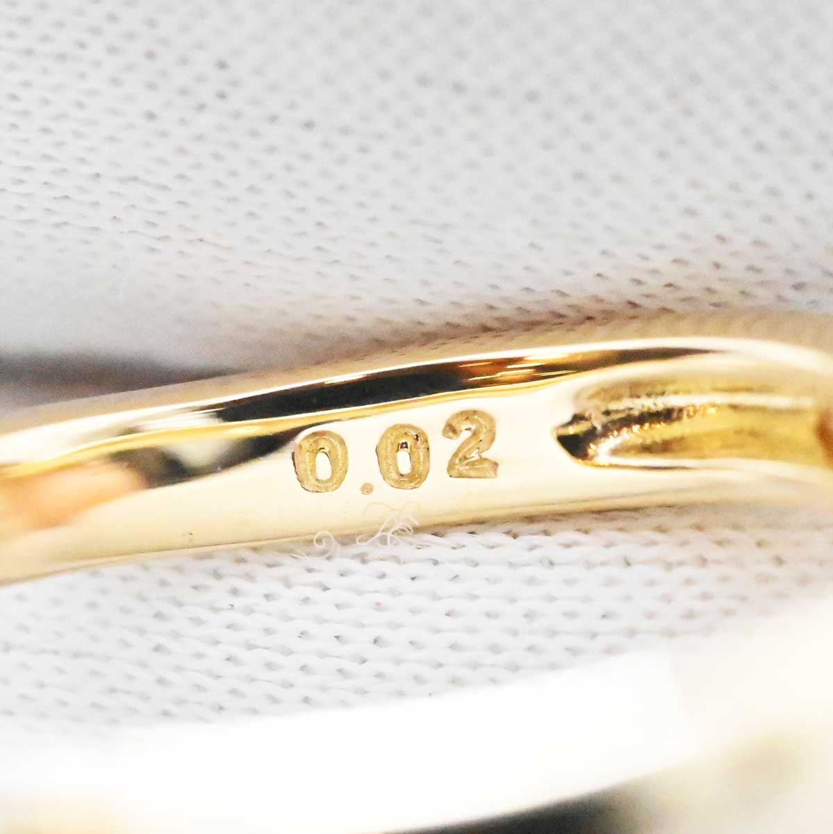 タサキ TASAKI K18YG イエローゴールド ダイヤ0.02ct パール サンゴ リング 11号 レディース 3240