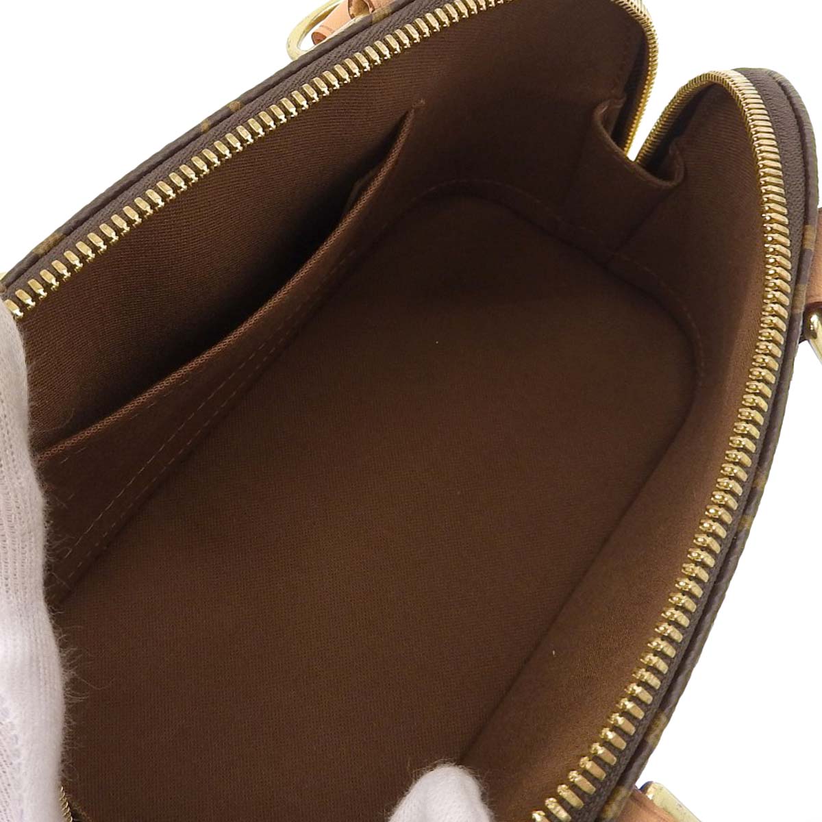 ルイヴィトン LOUIS VUITTON モノグラム アルマ BB ショルダーバッグ ハンドバッグ ブラウン レディース M53512 4262